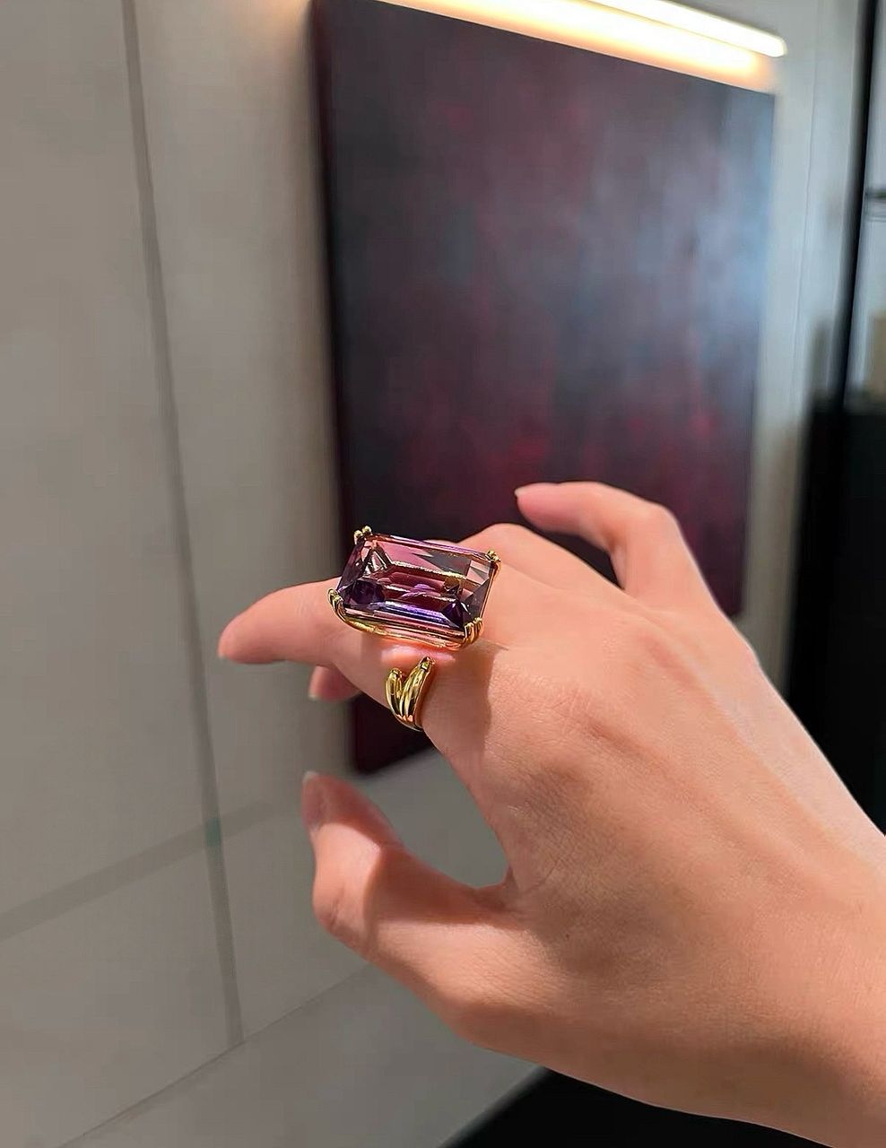 Violet Whisper Ring