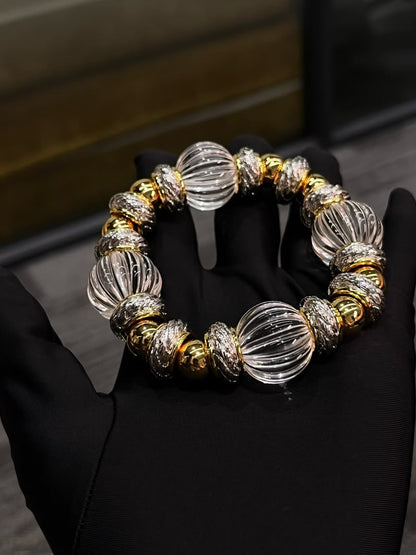 Lumière Dorée Bracelet & Necklace Set
