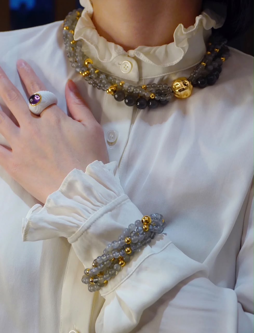 Moonstone Lullaby Bracelet & Necklace Set
