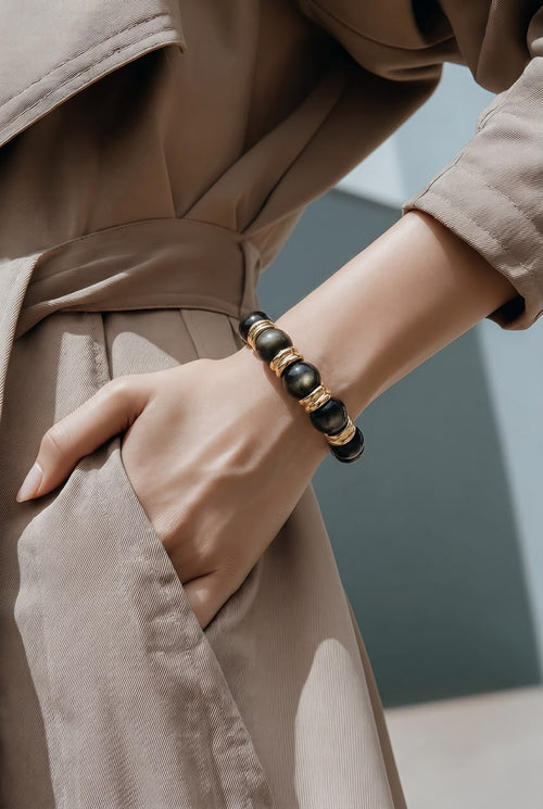 Noir Élégance Bracelet